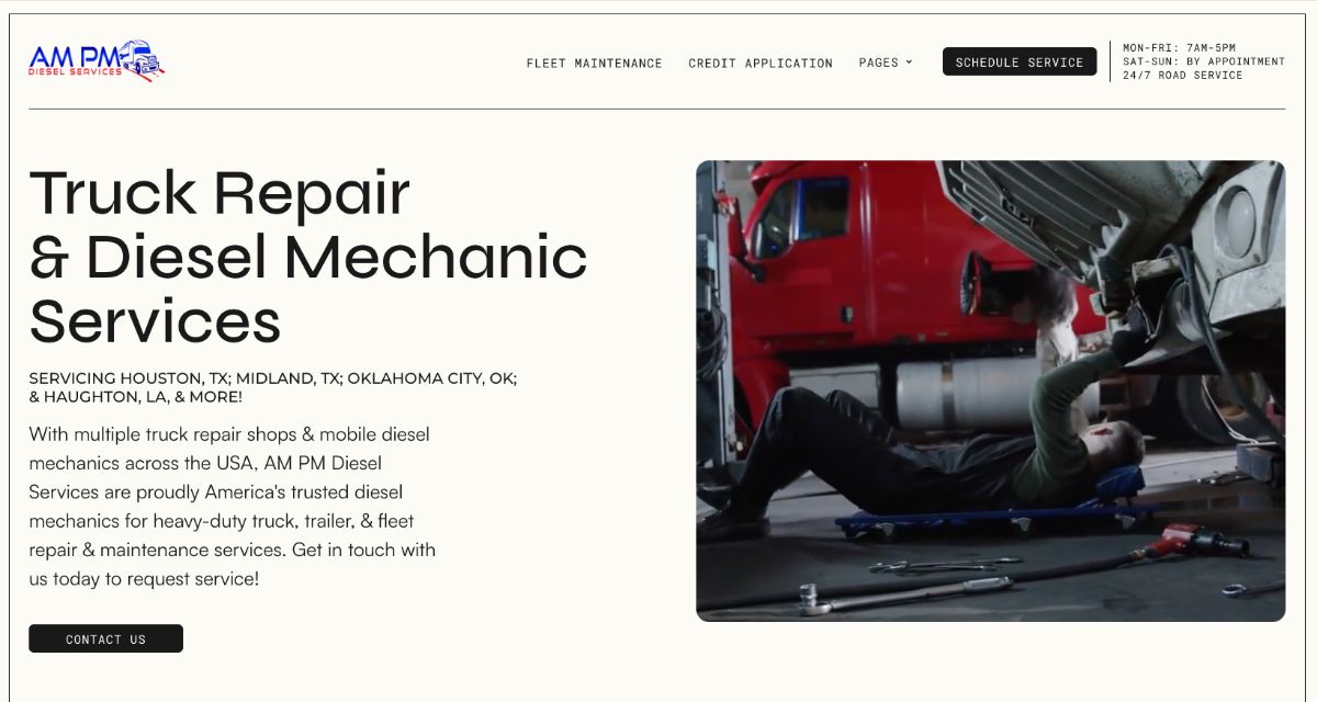 AM PM Diesel Services Inc. cover