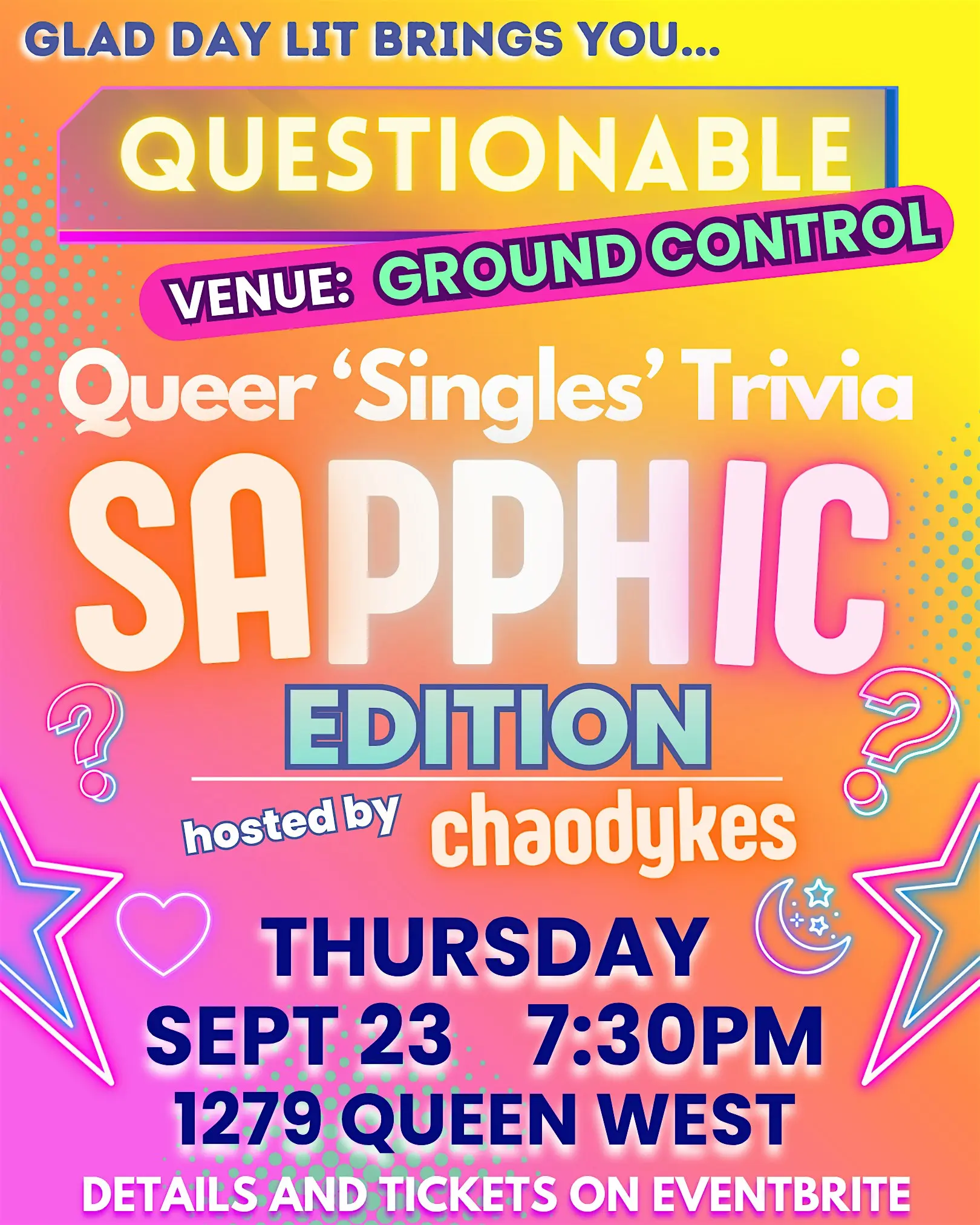 Questionable - SAPPHIC EDITION : Queer Singles Trivia