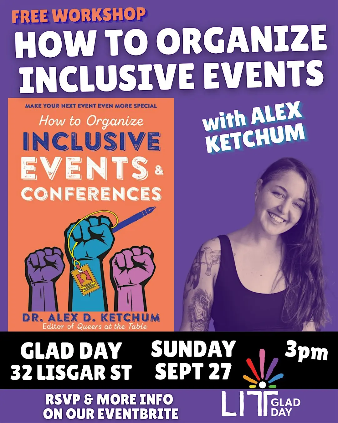 Workshop: How to Organize Inclusive Events - with Alex Ketchum
