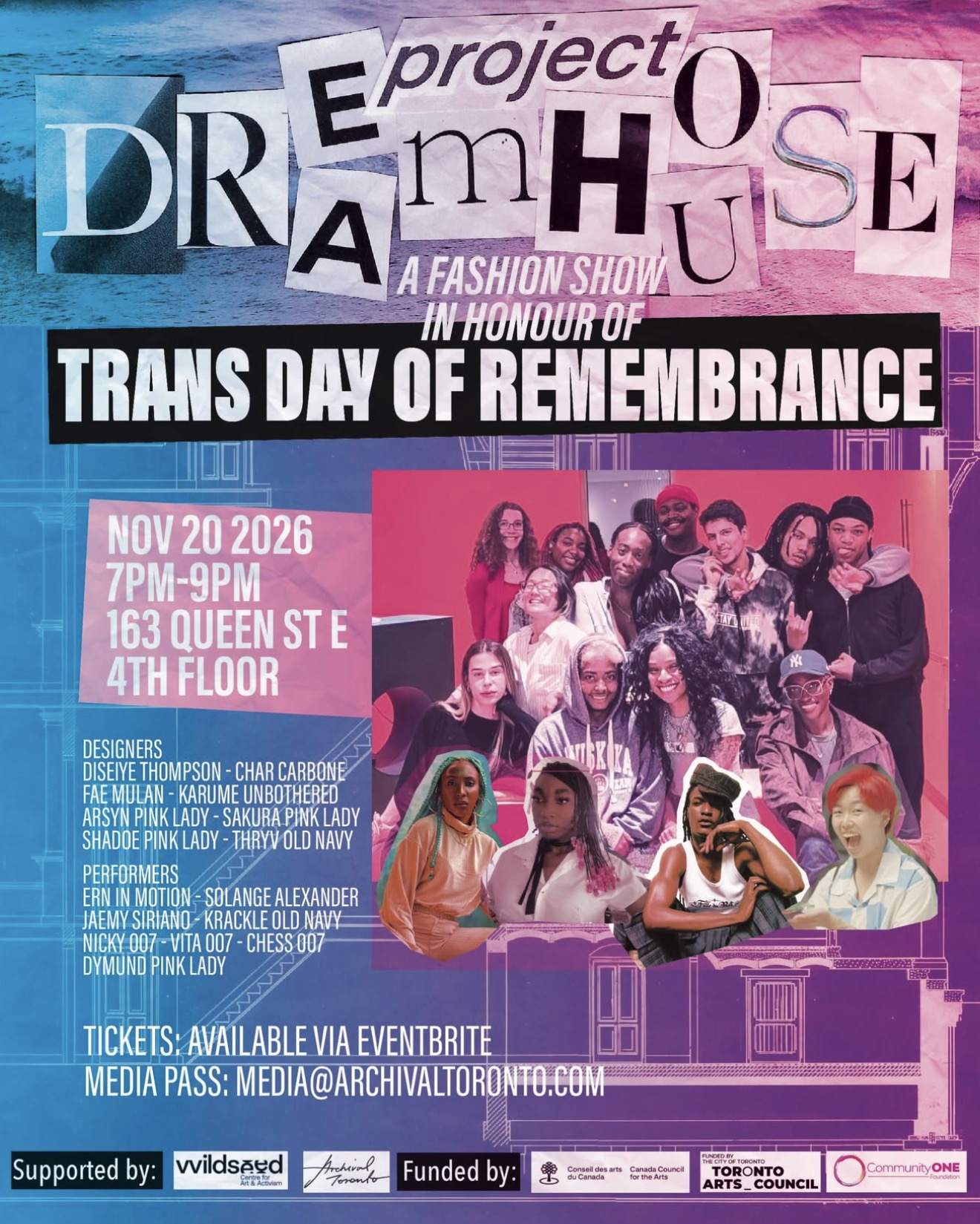 DREAMHOUSE: A Fashion Show in Honour of Trans Day of Remembrance