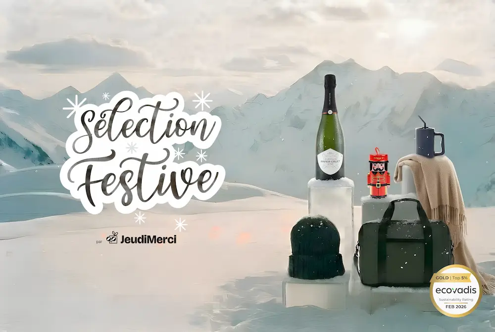 Couverture du catalogue de Noël 2026 JeudiMerci