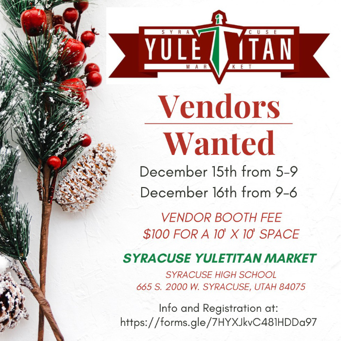 YuleTitan Market Vendors Wanted