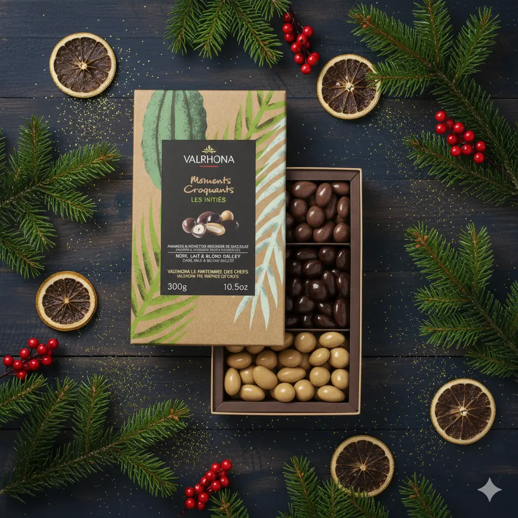 Coffret ''Les Initiés'' par Valrhona - Amandes et Noisettes