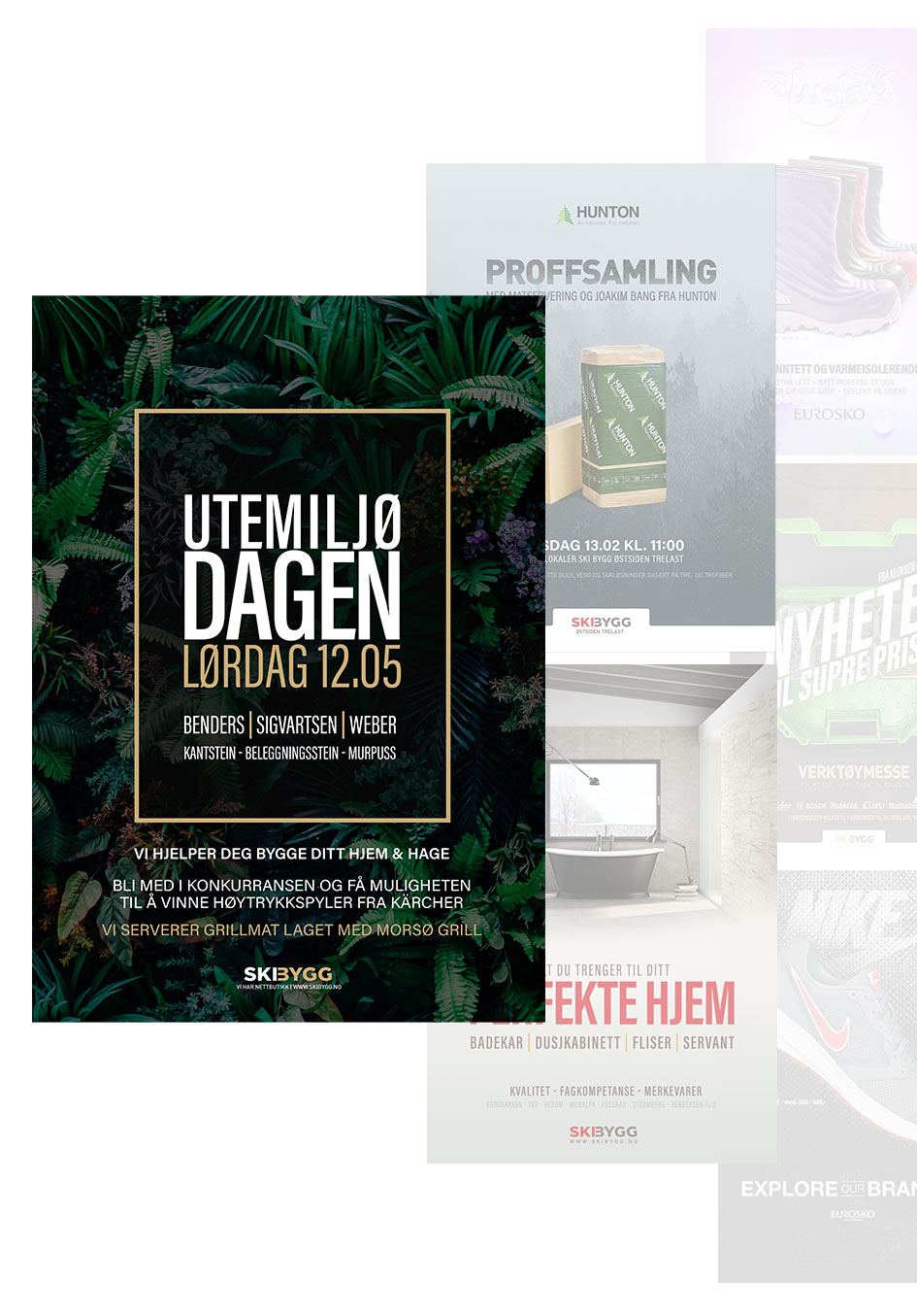 Utvalg av posterdesign av Sanzero Designbyrå
