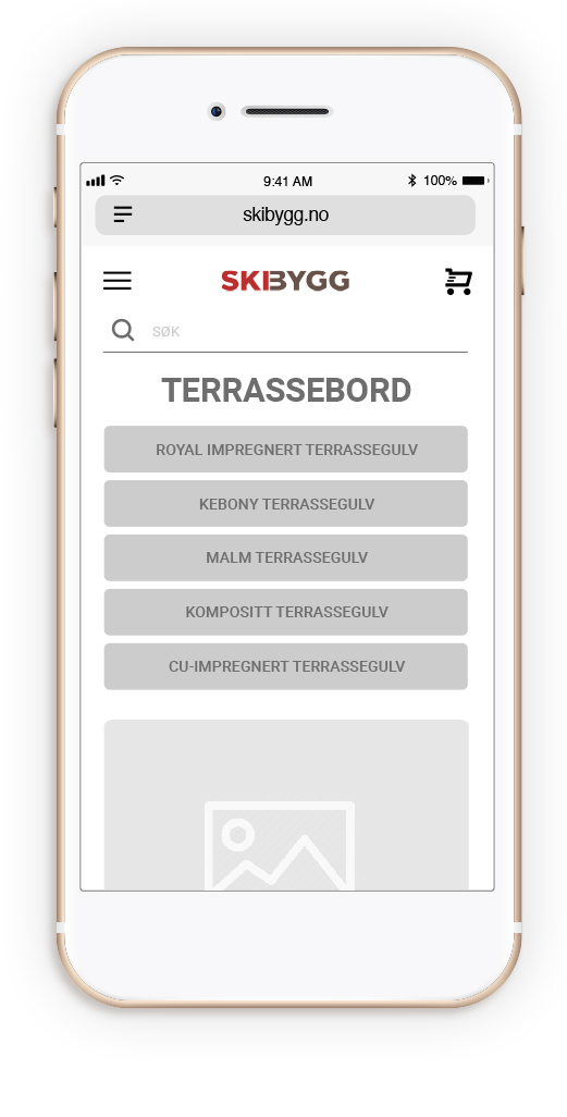 Wireframe nettside av Sanzero Designbyrå