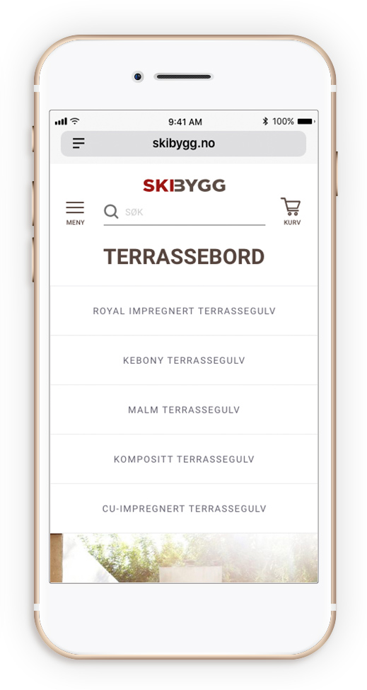 Mobil-design av et norsk firma