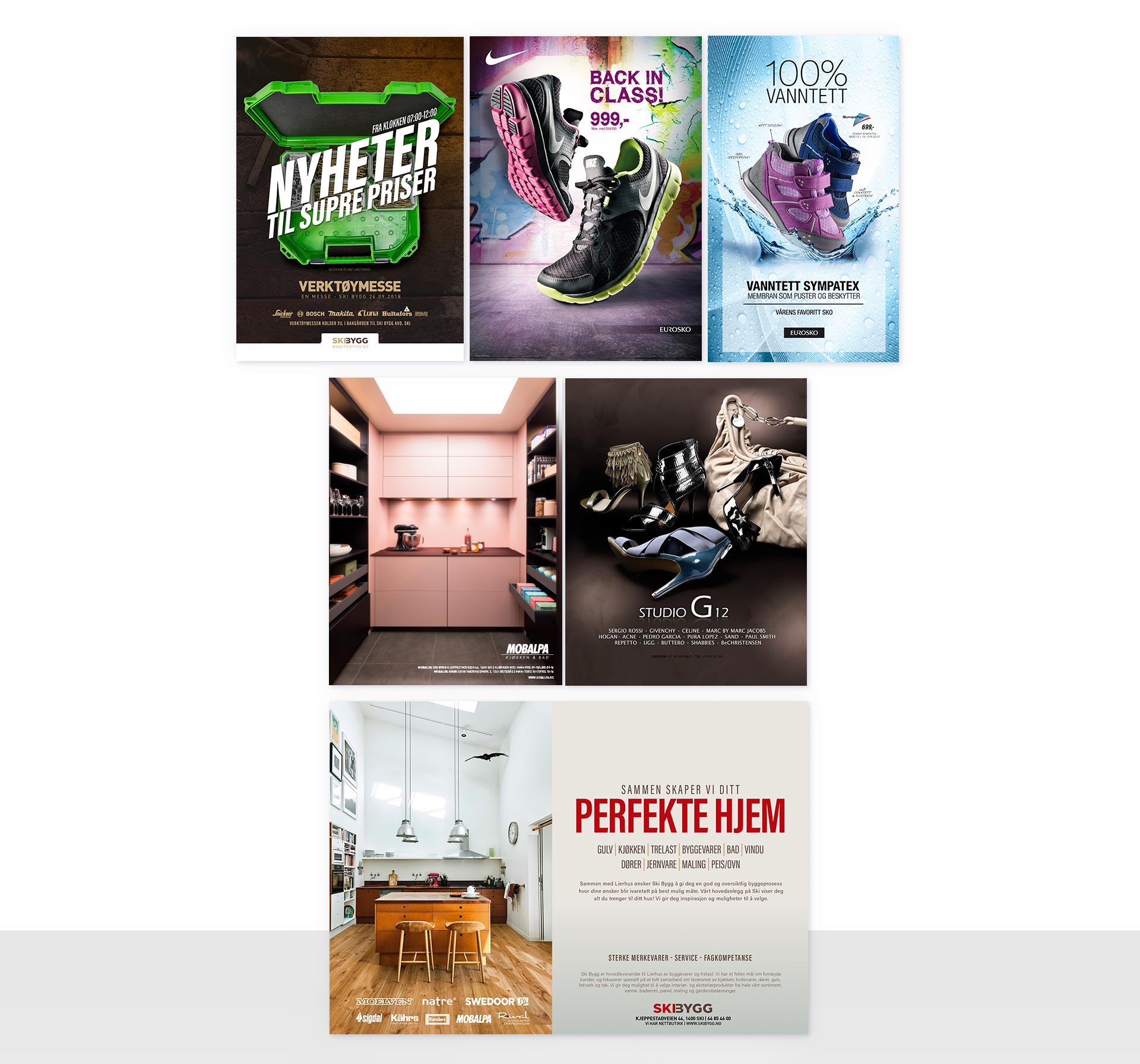 Trykket annonser fra Sanzero Designbyrå
