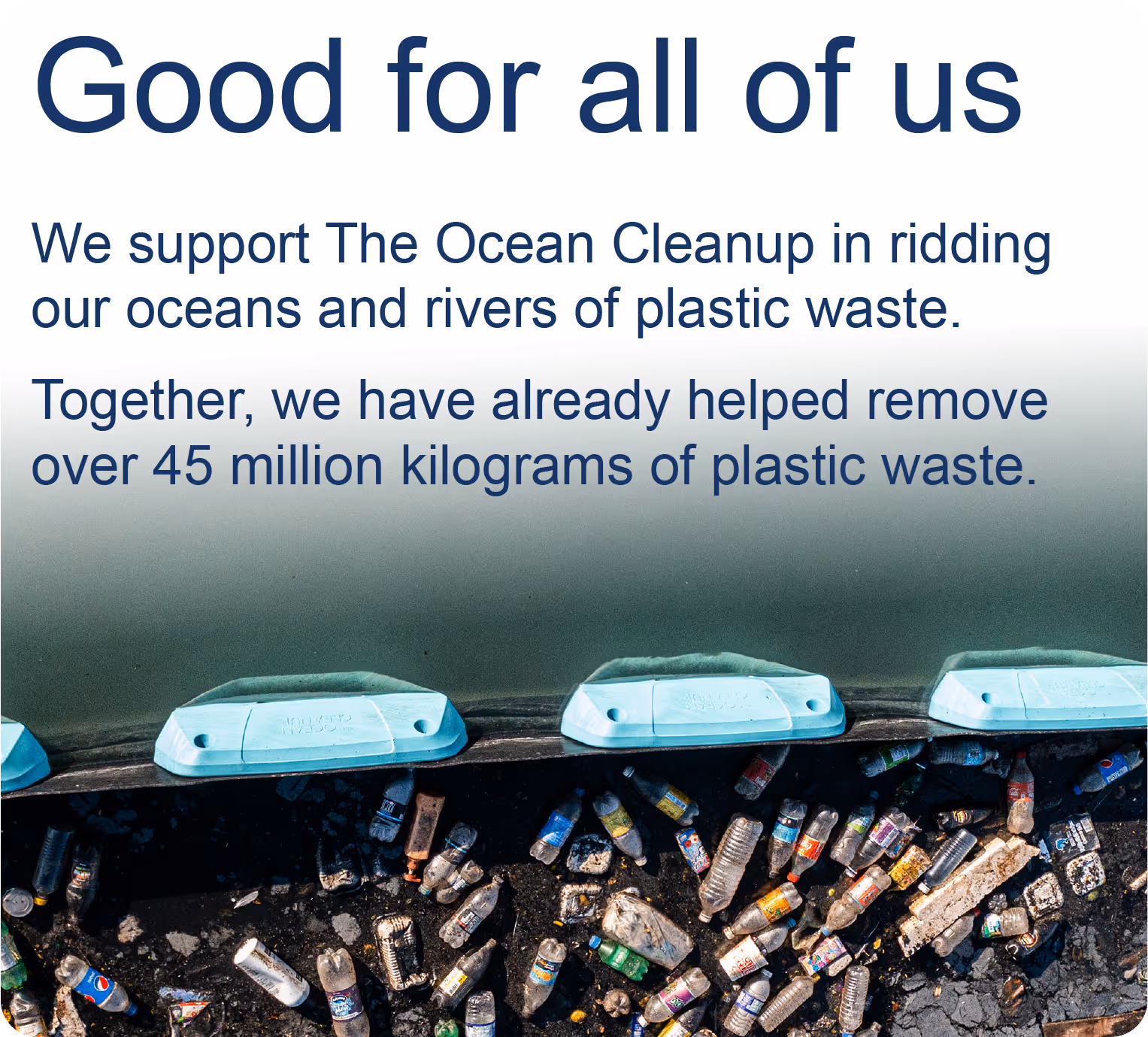 GREASEMAX® support for The Ocean Cleanup with over 45 million kg of plastic waste removed