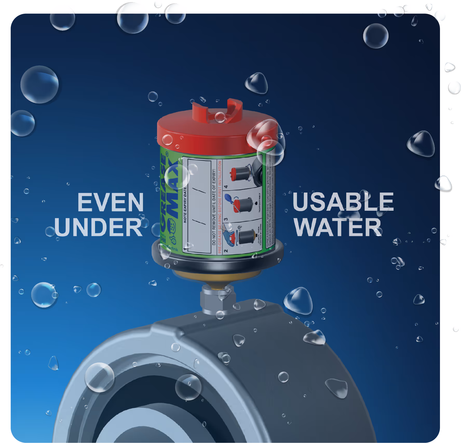 automatische Schmierung sogar unter Wasser