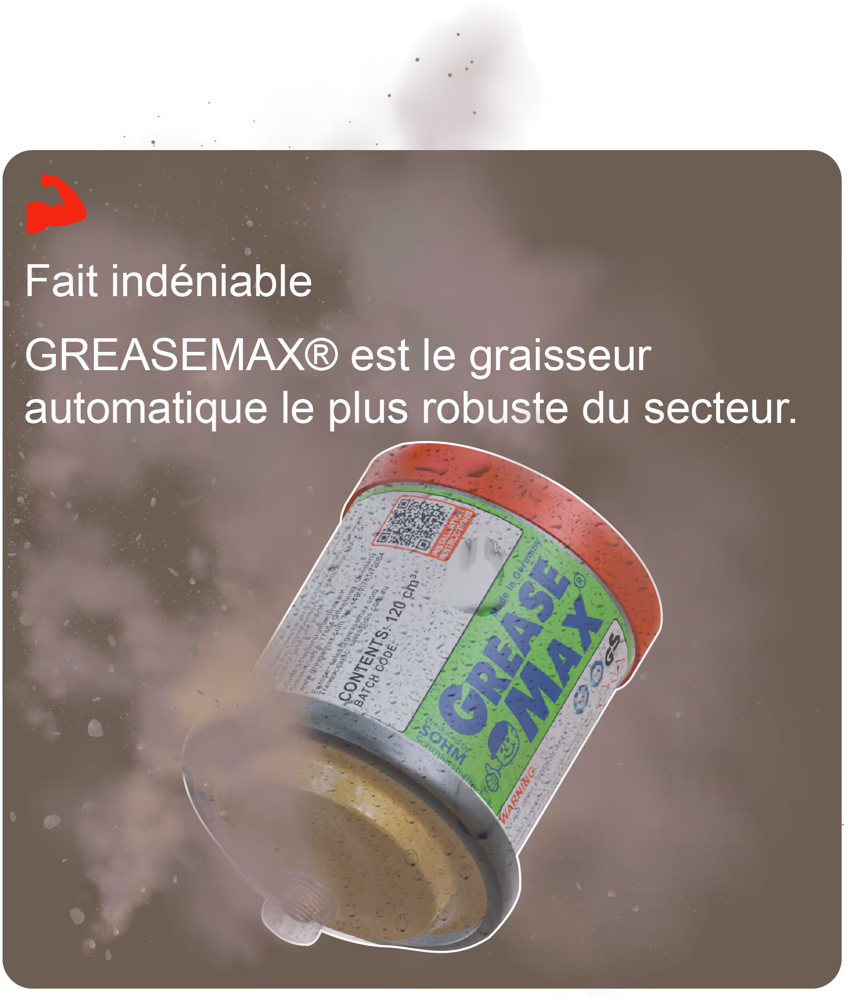 GREASEMAX ist der robusteste automatischer Schmierstoffgeber