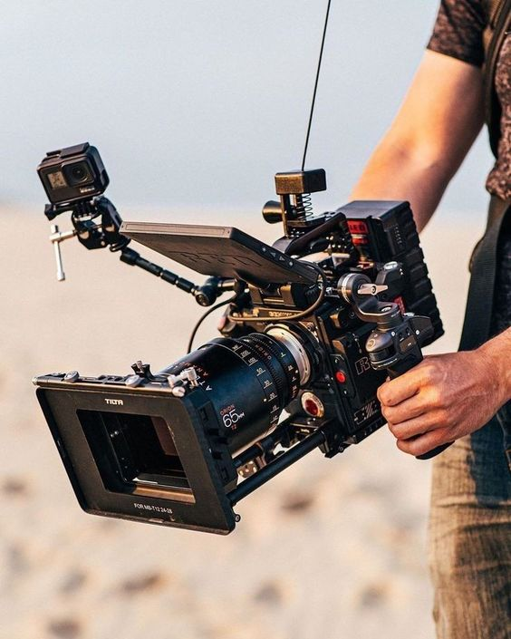 Image via Brainstorm Media Denver; RED Dragon setup on an EasyRig.