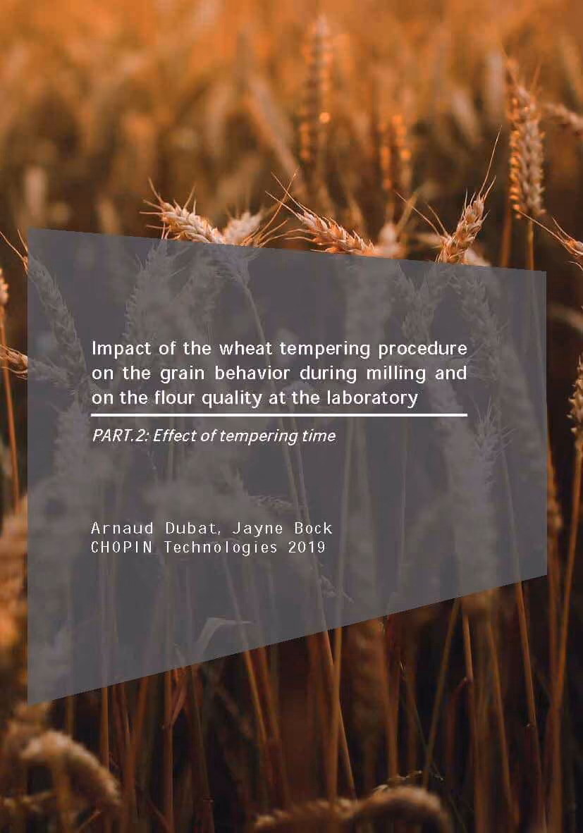 White Paper, LabMill Wheat Tempering Procedure - Part 2: Effect of tempering time.