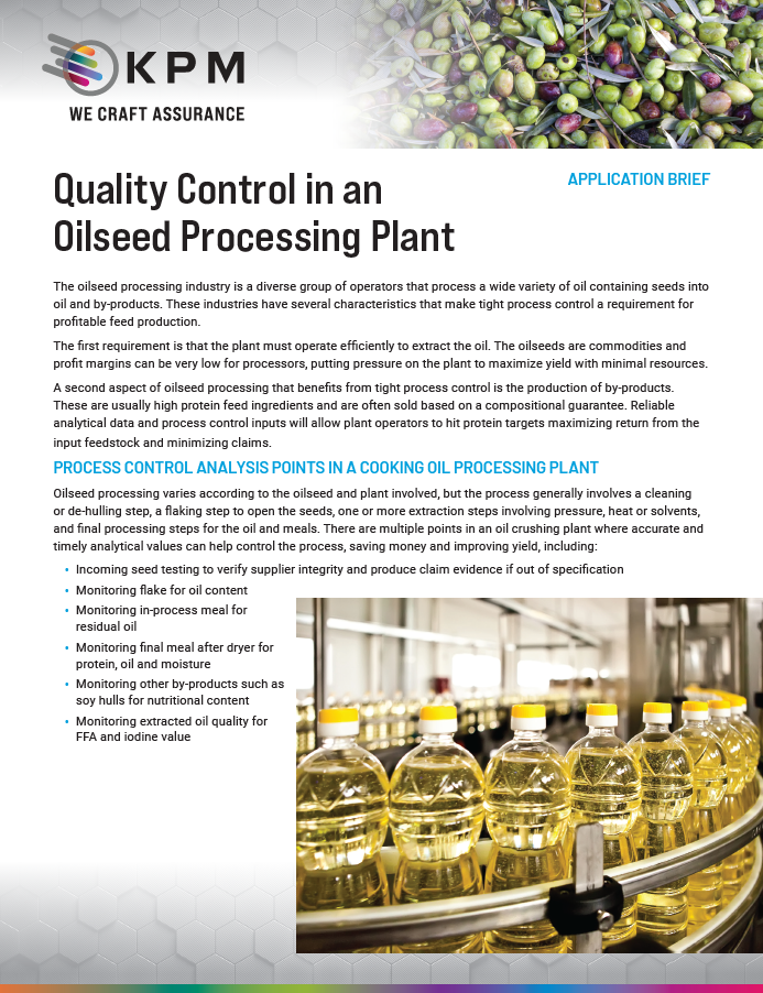 Serie industrial: Control de calidad en una planta de procesamiento de semillas oleaginosas