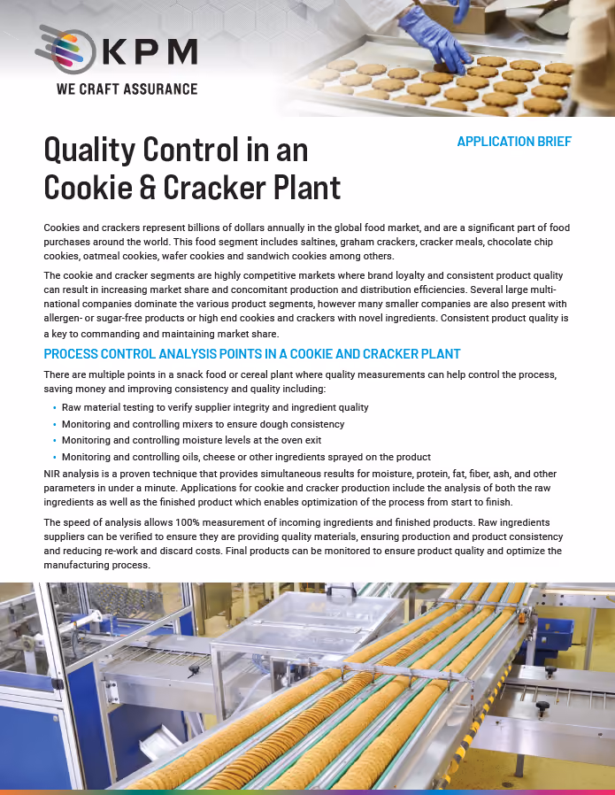 Industry Series — Qualitätskontrolle in einer Plätzchen- und Crackeranlage