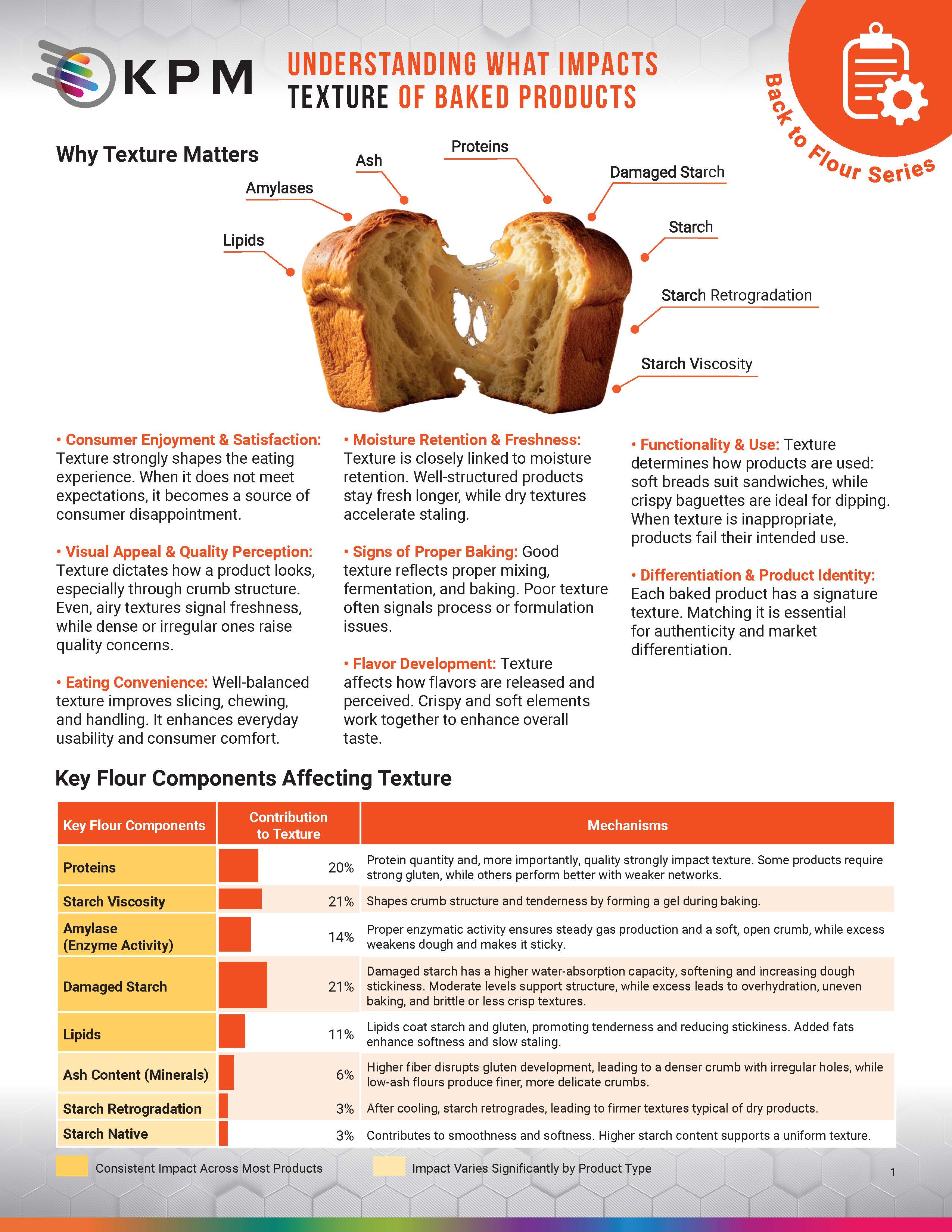 Back to Flour: Inside Texture - The Role of Flour Components