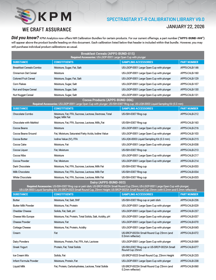 SpectraStar™ XT-R 校准