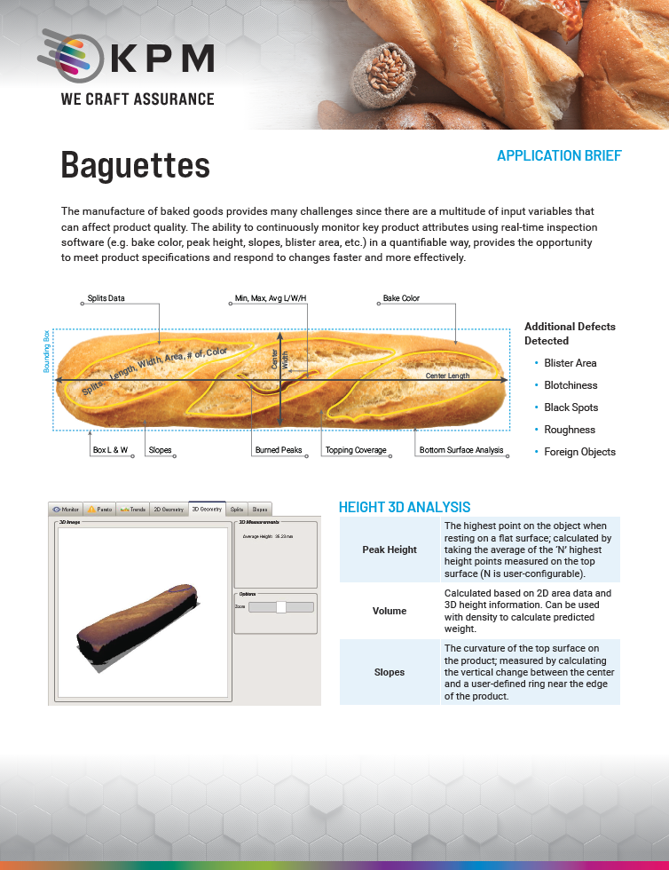 Inspección visual de baguettes