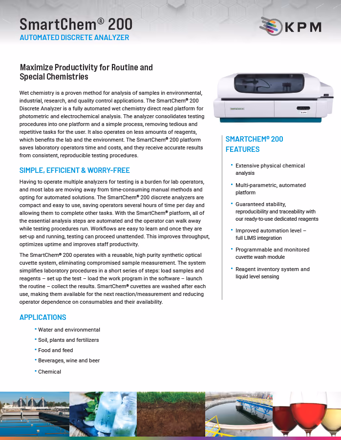 SmartChem® 200 Data Sheet