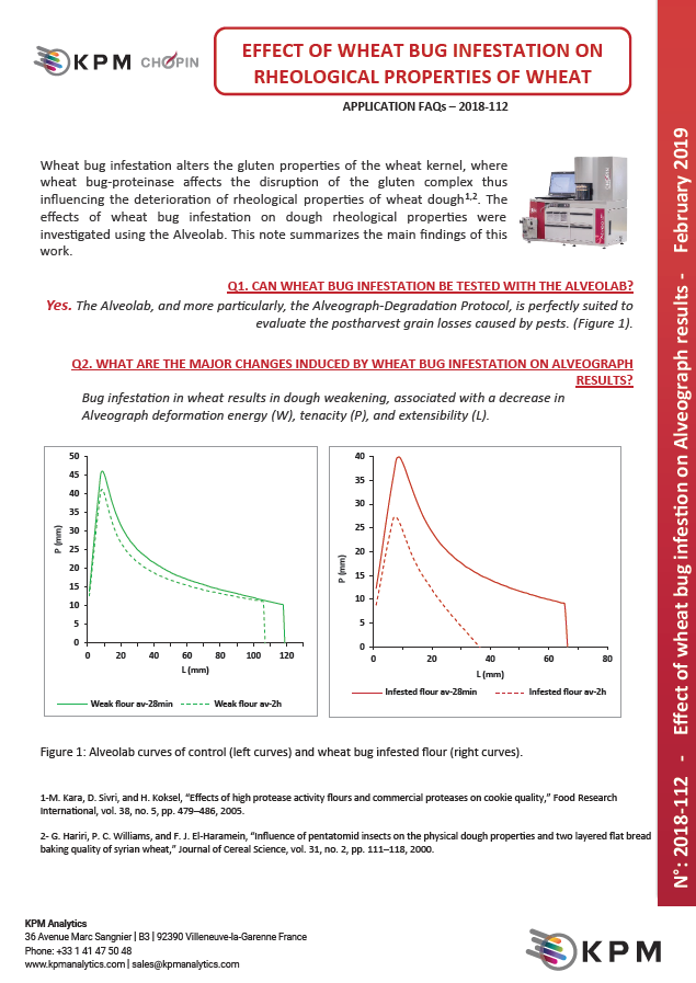 小麦虫侵扰对小麦流变特性的影响