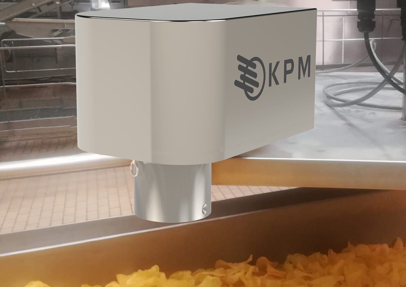 MCT700 Series installed over a potato chip conveyor.