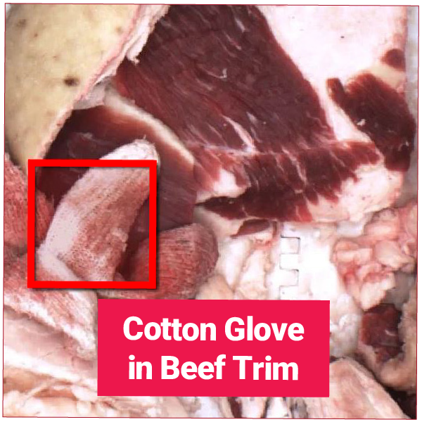 Cotton Glove in Beef Trim