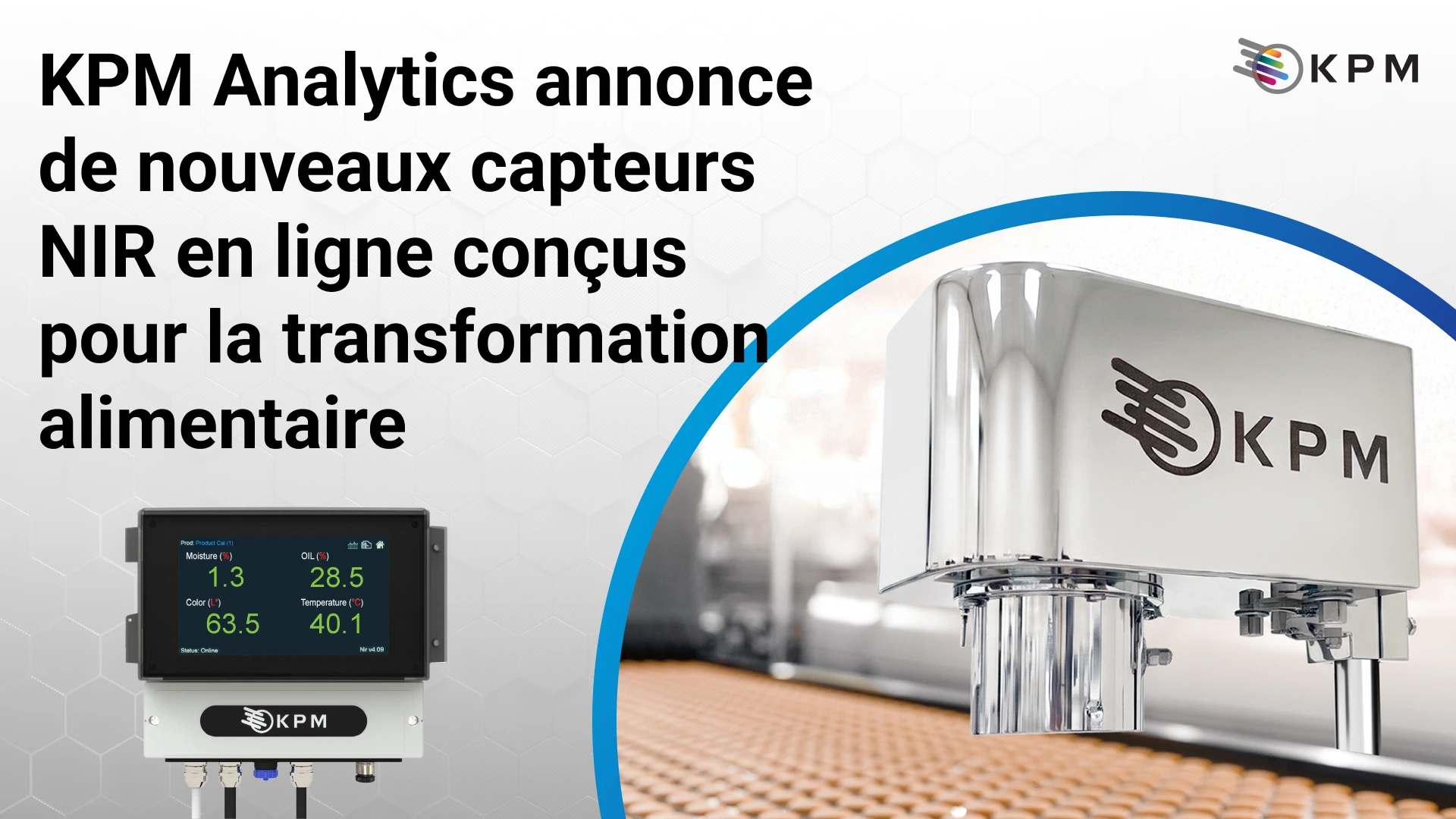 KPM Analytics annonce des capteurs NIR en ligne spécialement conçus pour l'industrie agroalimentaire 