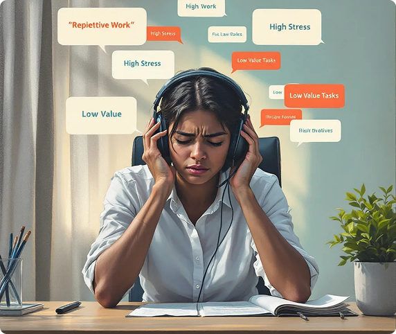 Focused Young Woman at Work 1