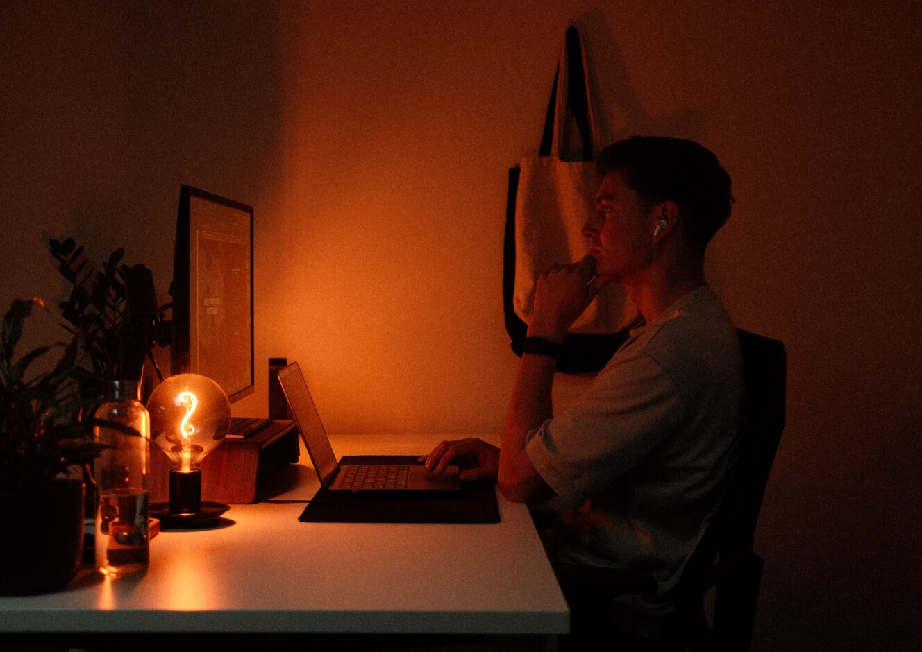 photo of Nick Timms Web Designer In Adelaide working at a desk