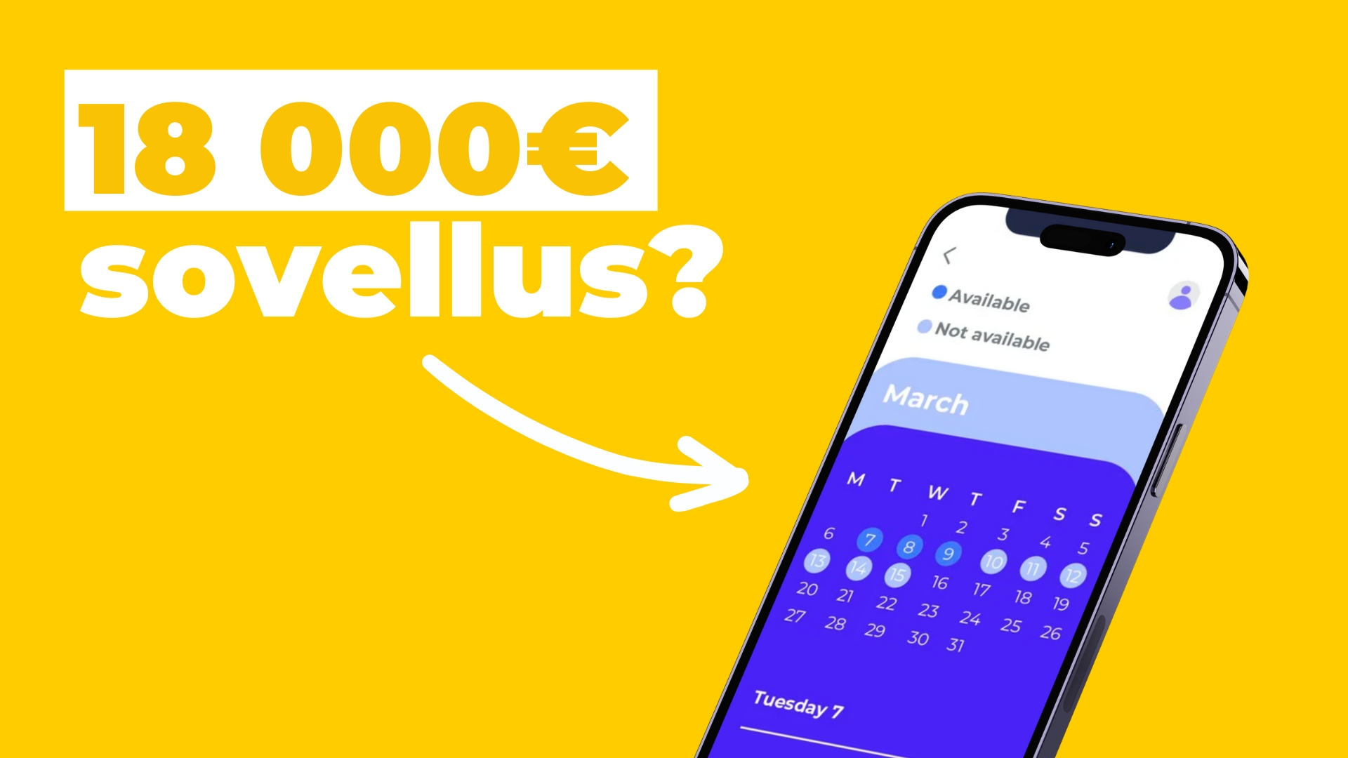 Sovelluksen hinta 2026