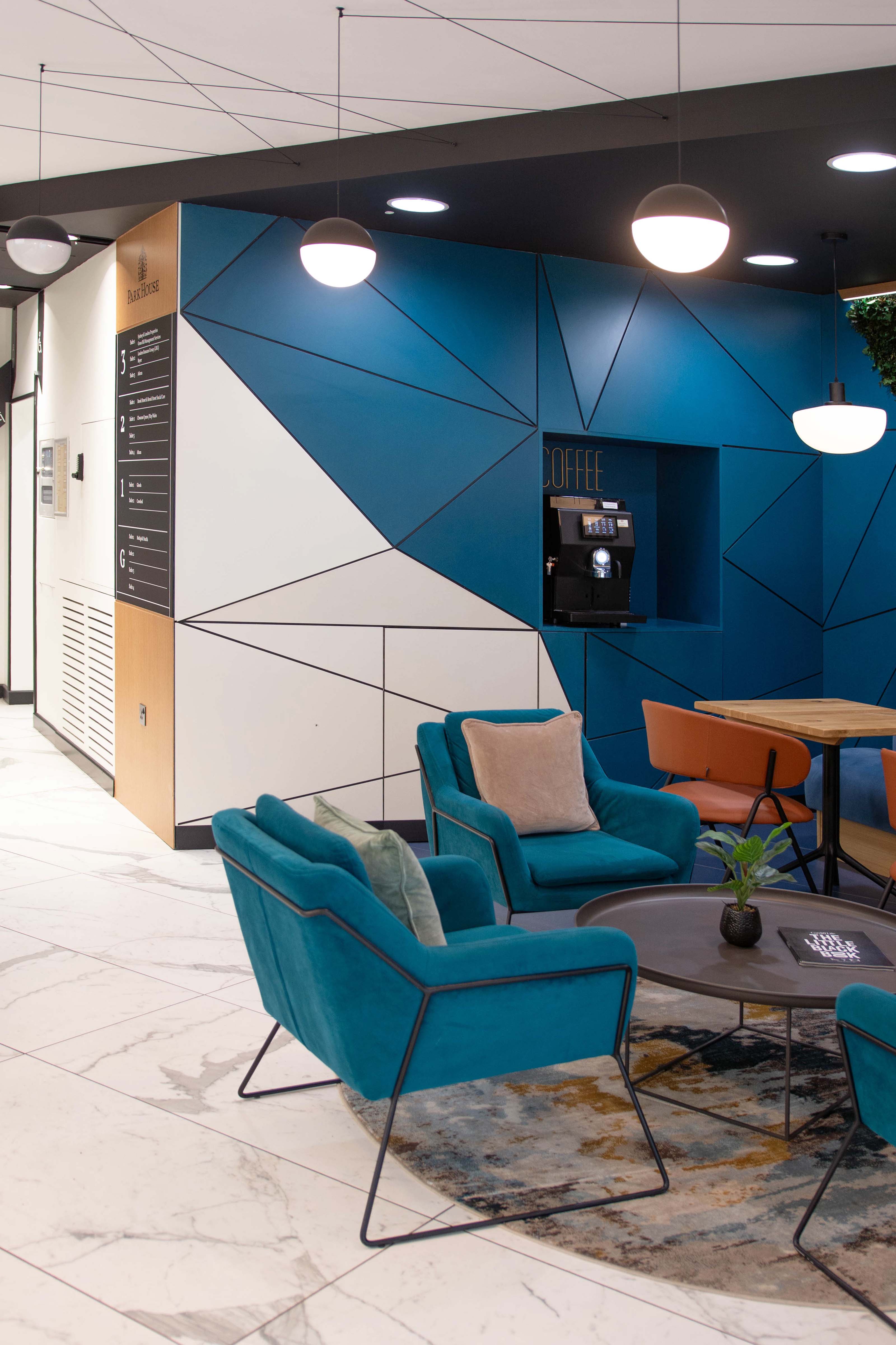 A large empty and bright office space with room size windows.