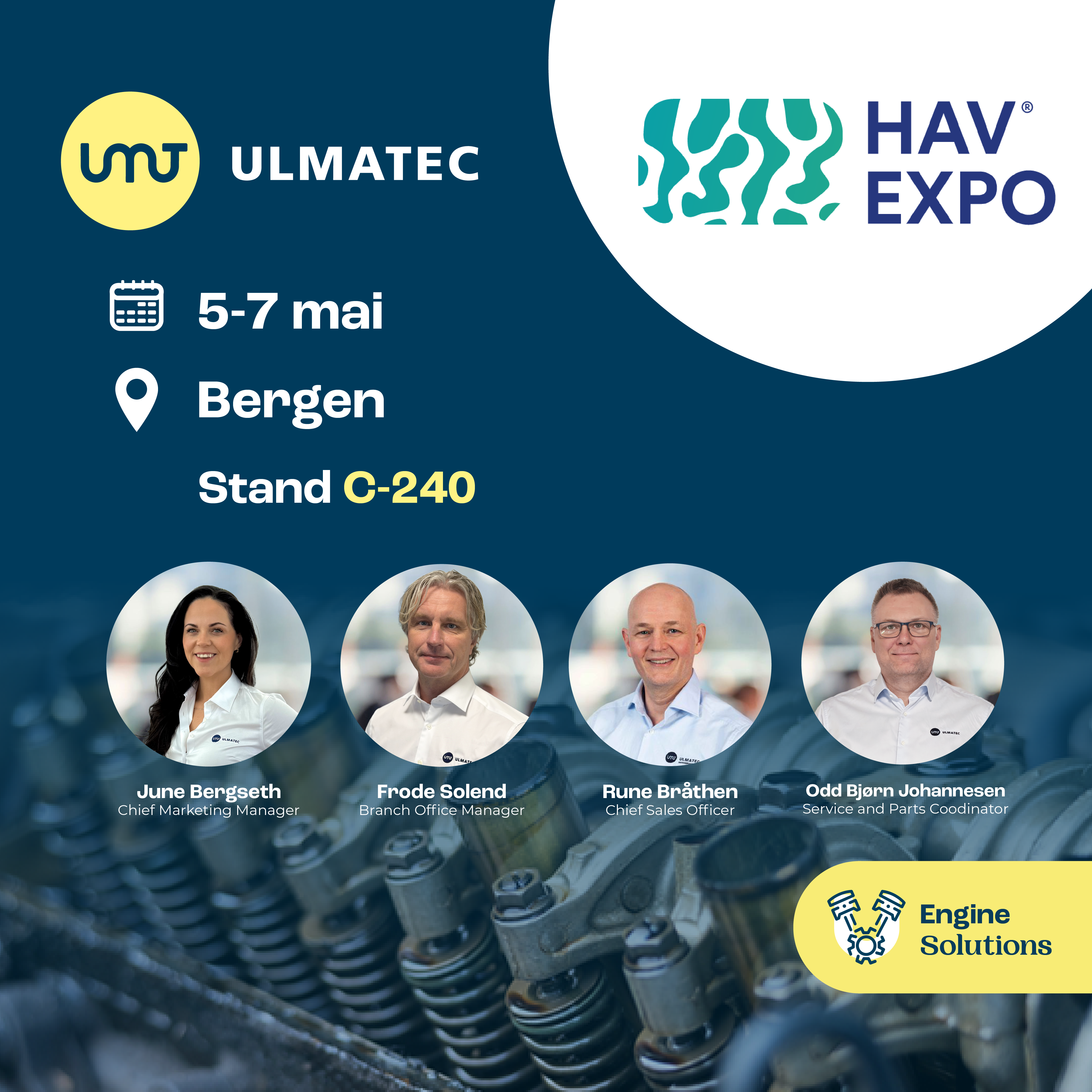 Ulmatec Engine Solutions is attending HavExpo 2026