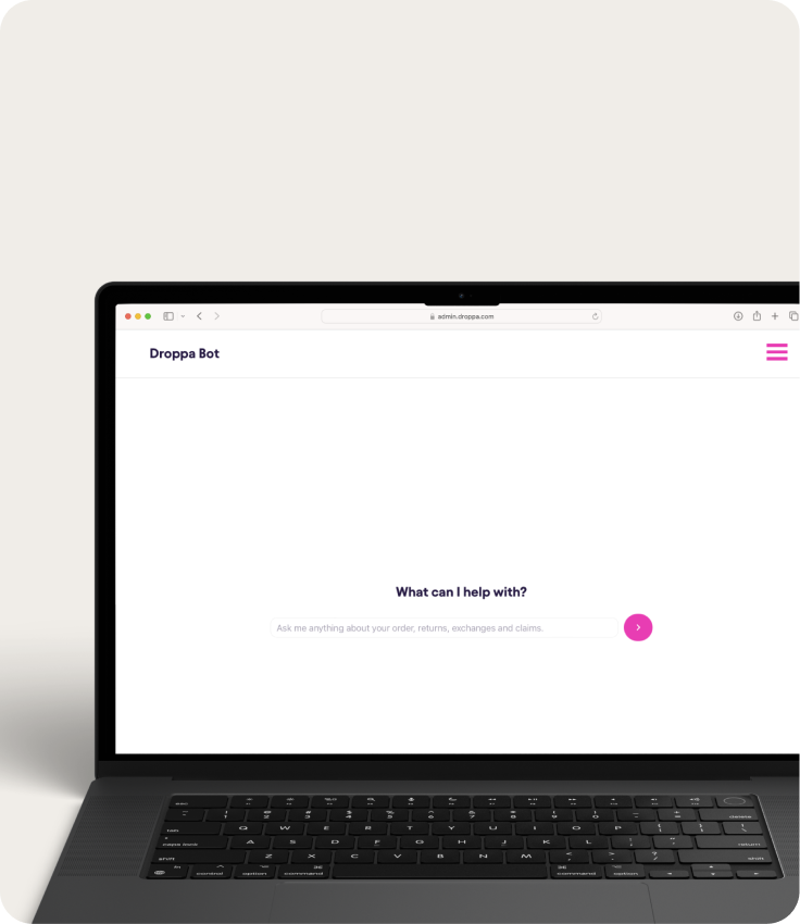 Ai chatbot on the laptop screen