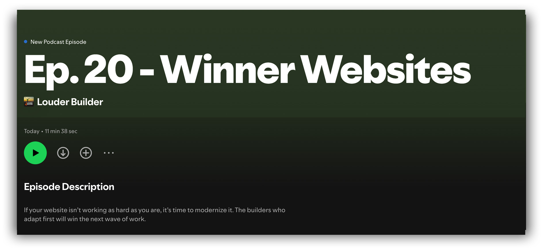 This week's episode breaks down the benefits of modernizing your website to keep up with AI-fueled trends. Listen to the Podcast on Spotify, Apple Podcasts or Soundcloud.