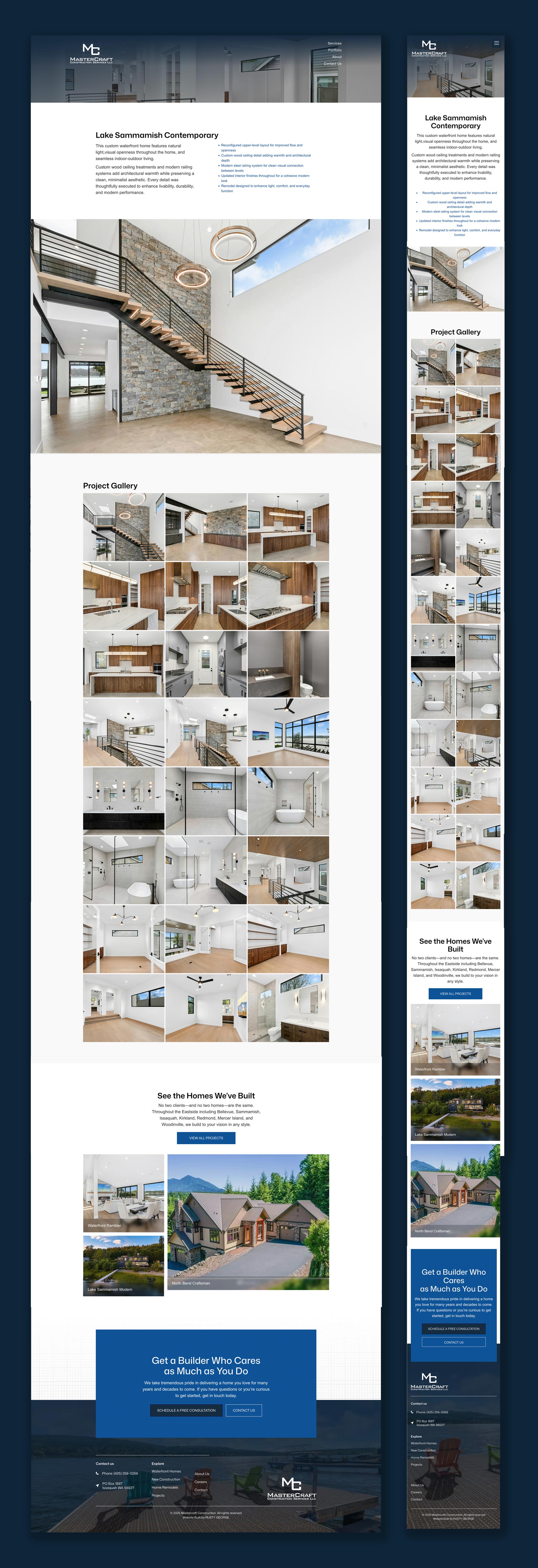 Mastercraft Construction Services Full website