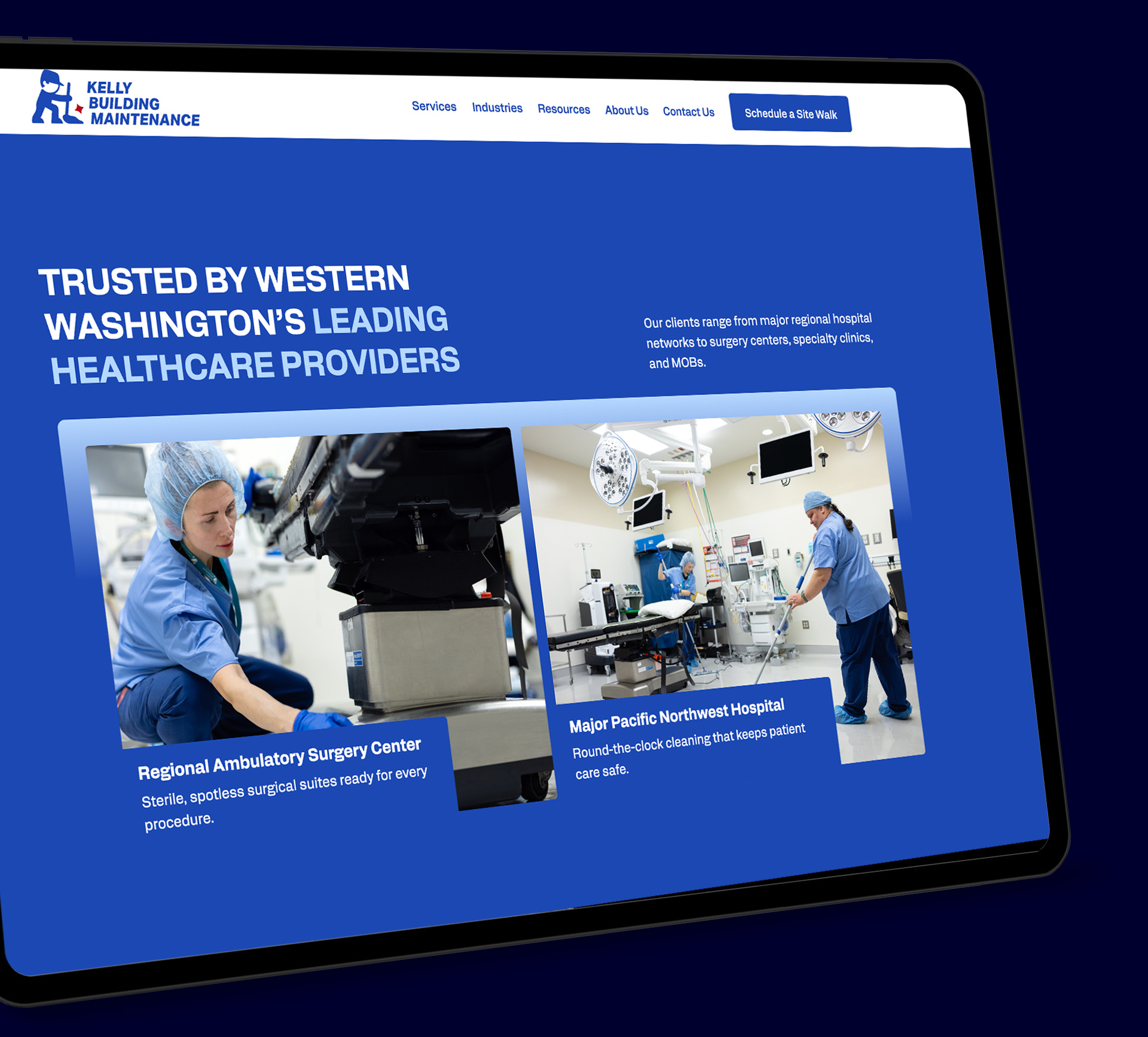 Kelly Building Maintenance - iPad