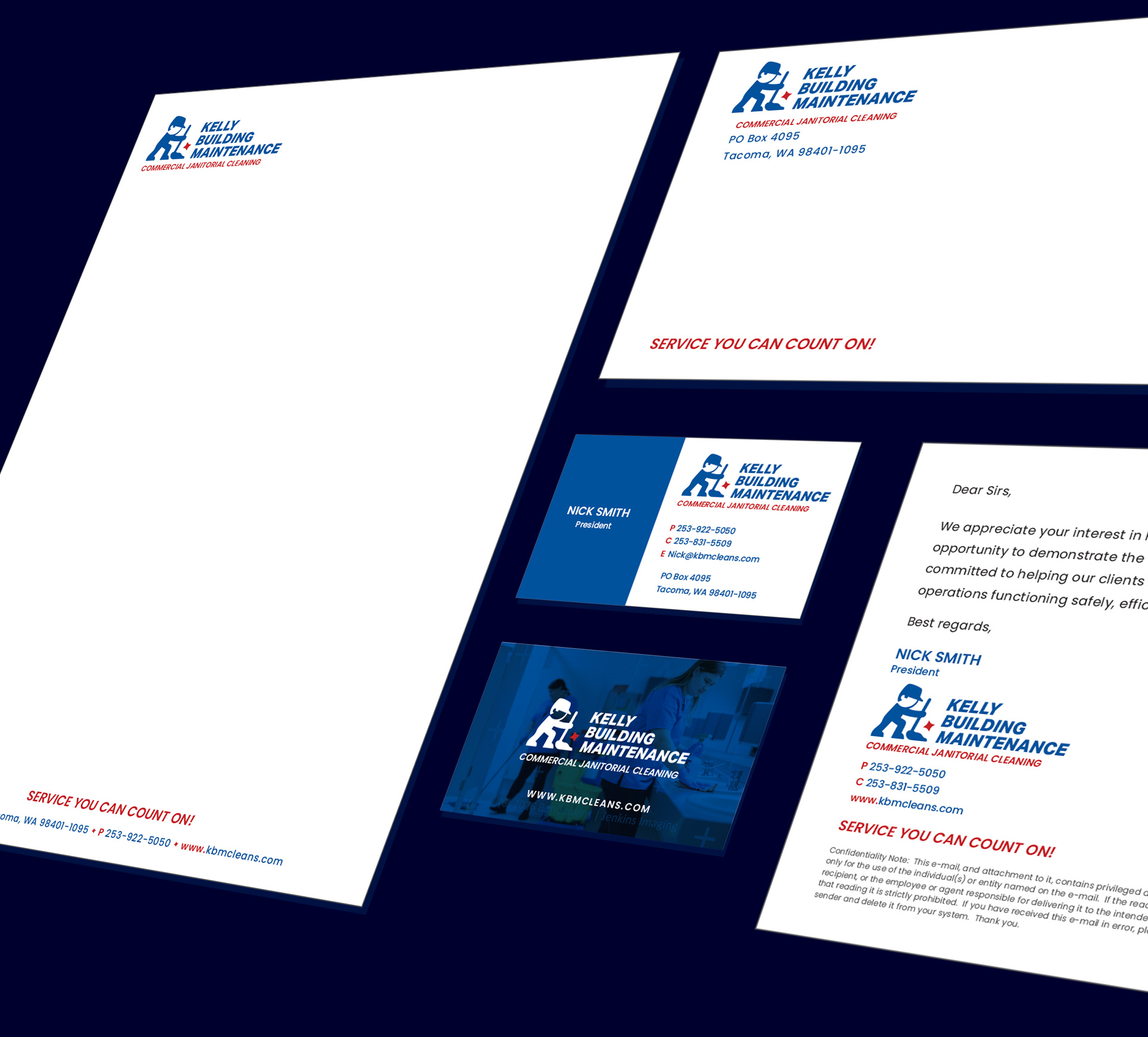 Kelly Building Maintenance - Stationery