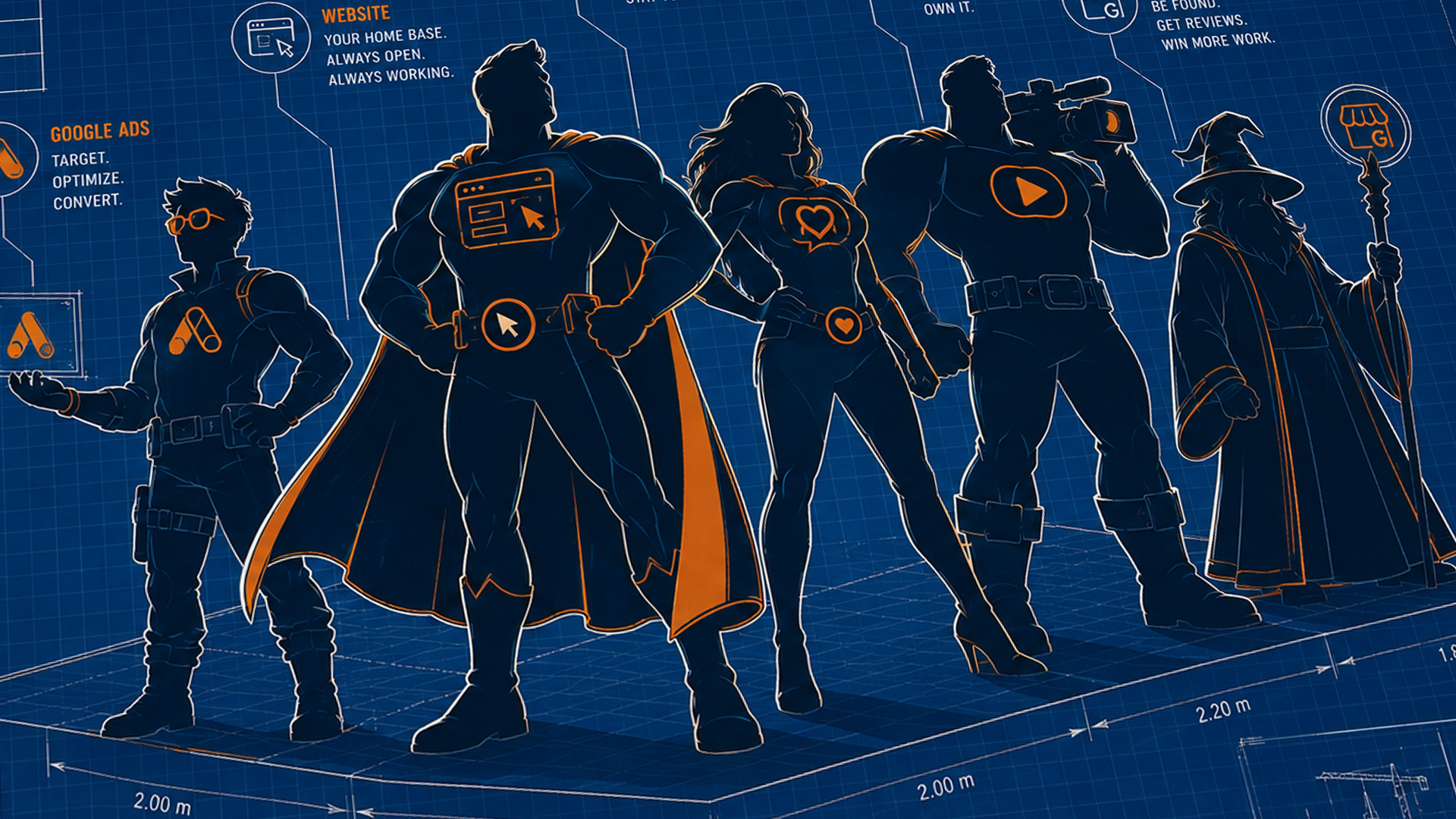Online visibility machine - hero graphic
