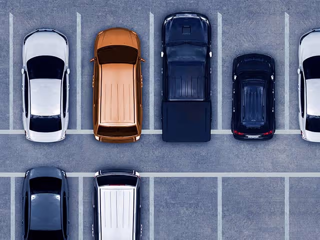 Used cars at a dealer auction