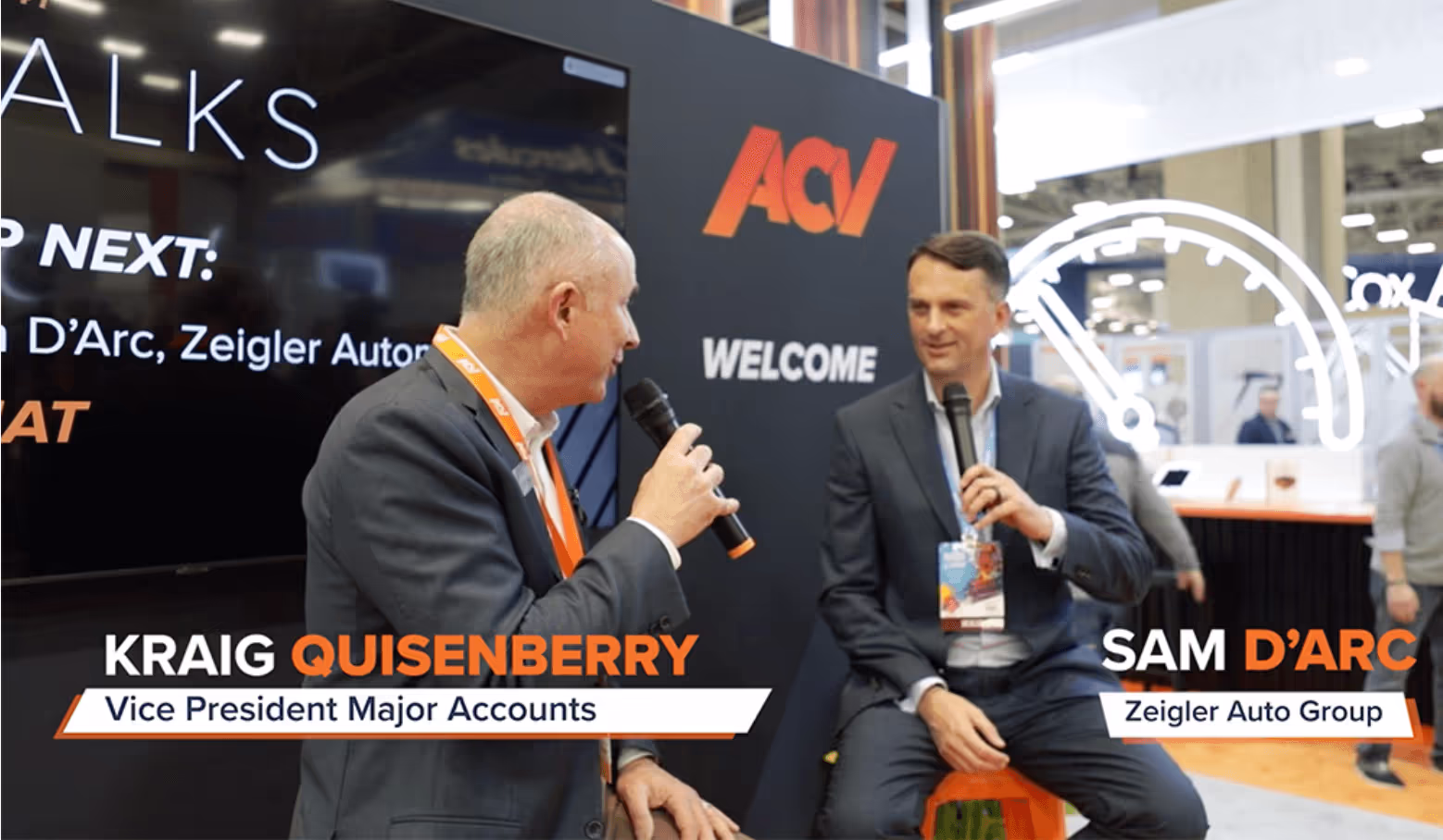 Kraig Quisenberry, of ACV interviews Sam D'Arc of Zeigler Automotive Group at NADA 2023