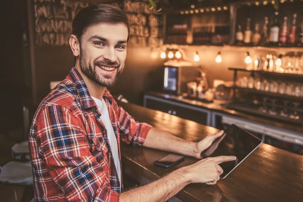 Man in bar