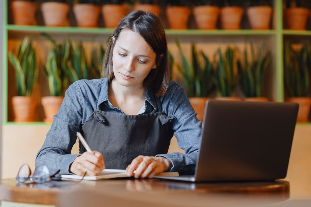Woman on laptop