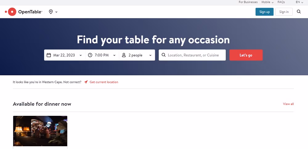 Opentable