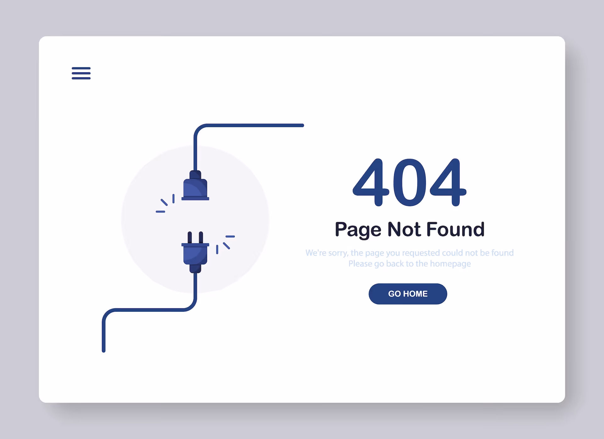 404 error page not found banner