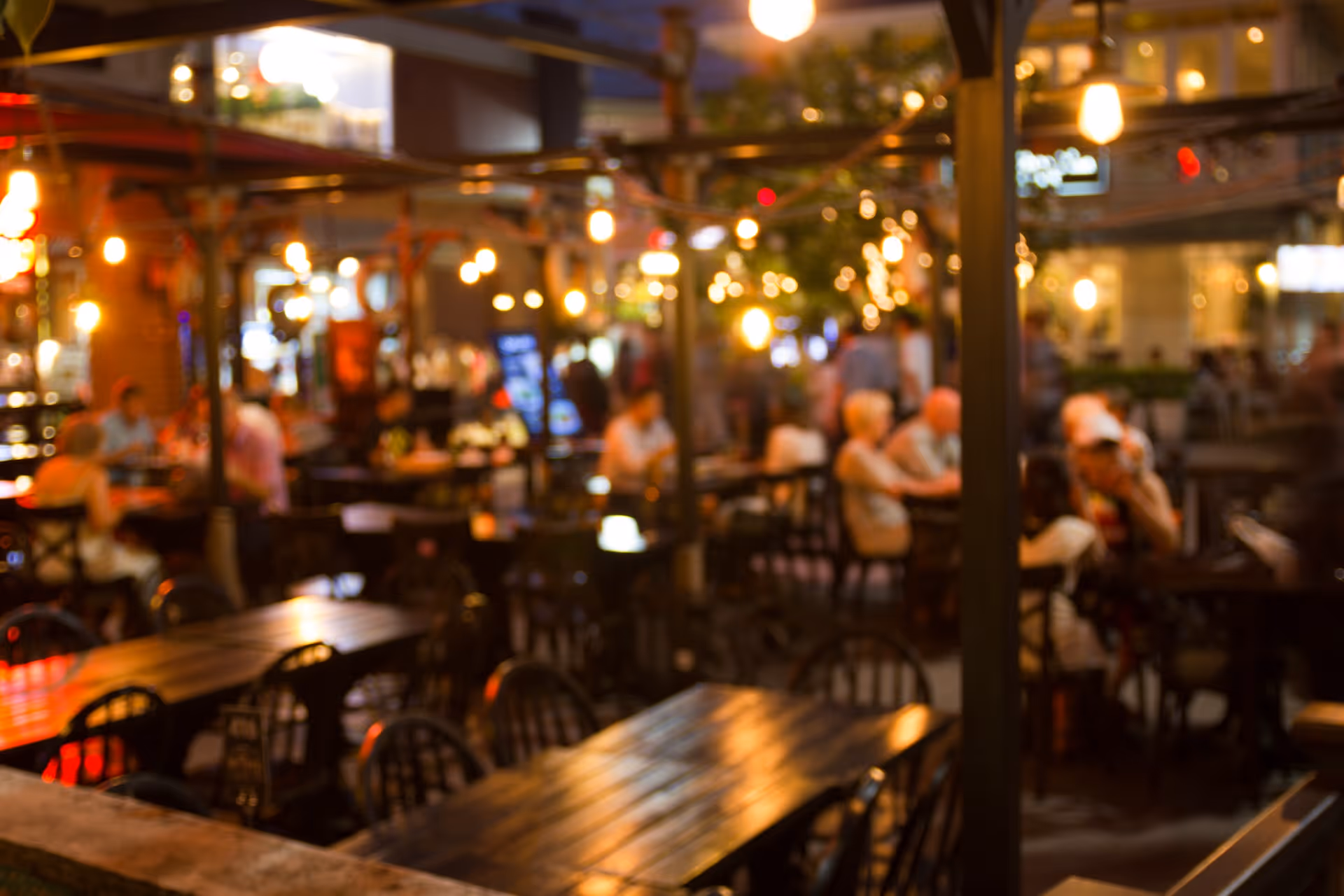 night festival in a restaurant