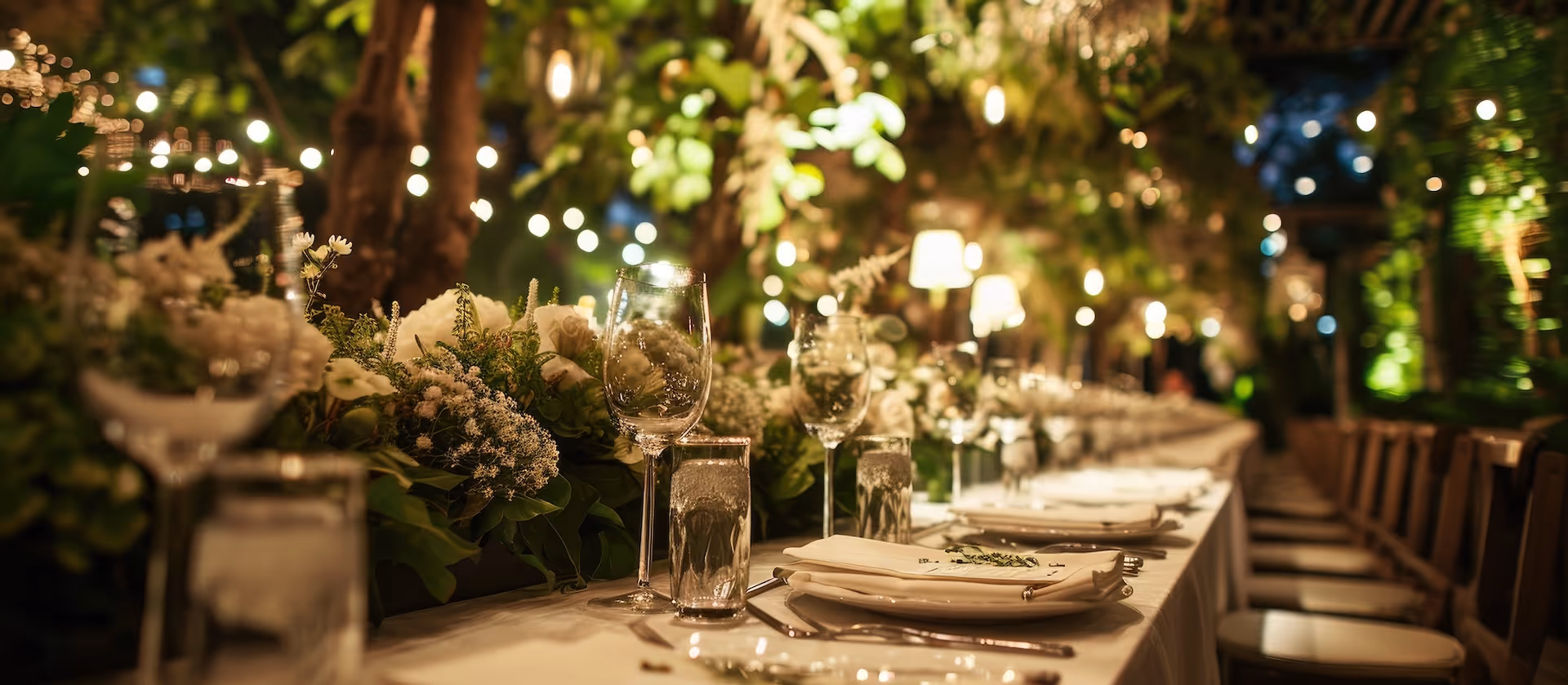 Restaurant decoration for weddings