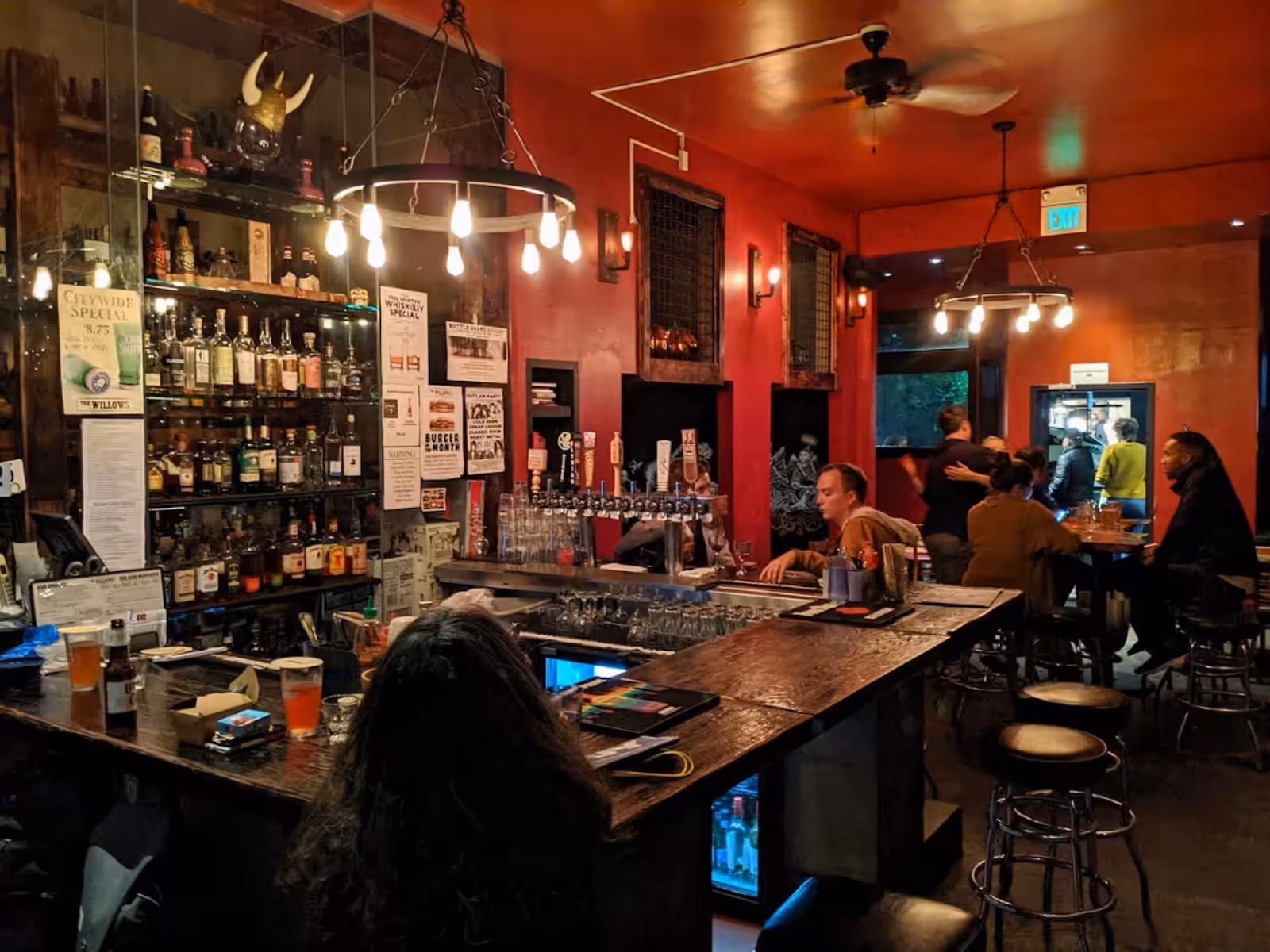 interior bar at the The Willows, San Francisco
