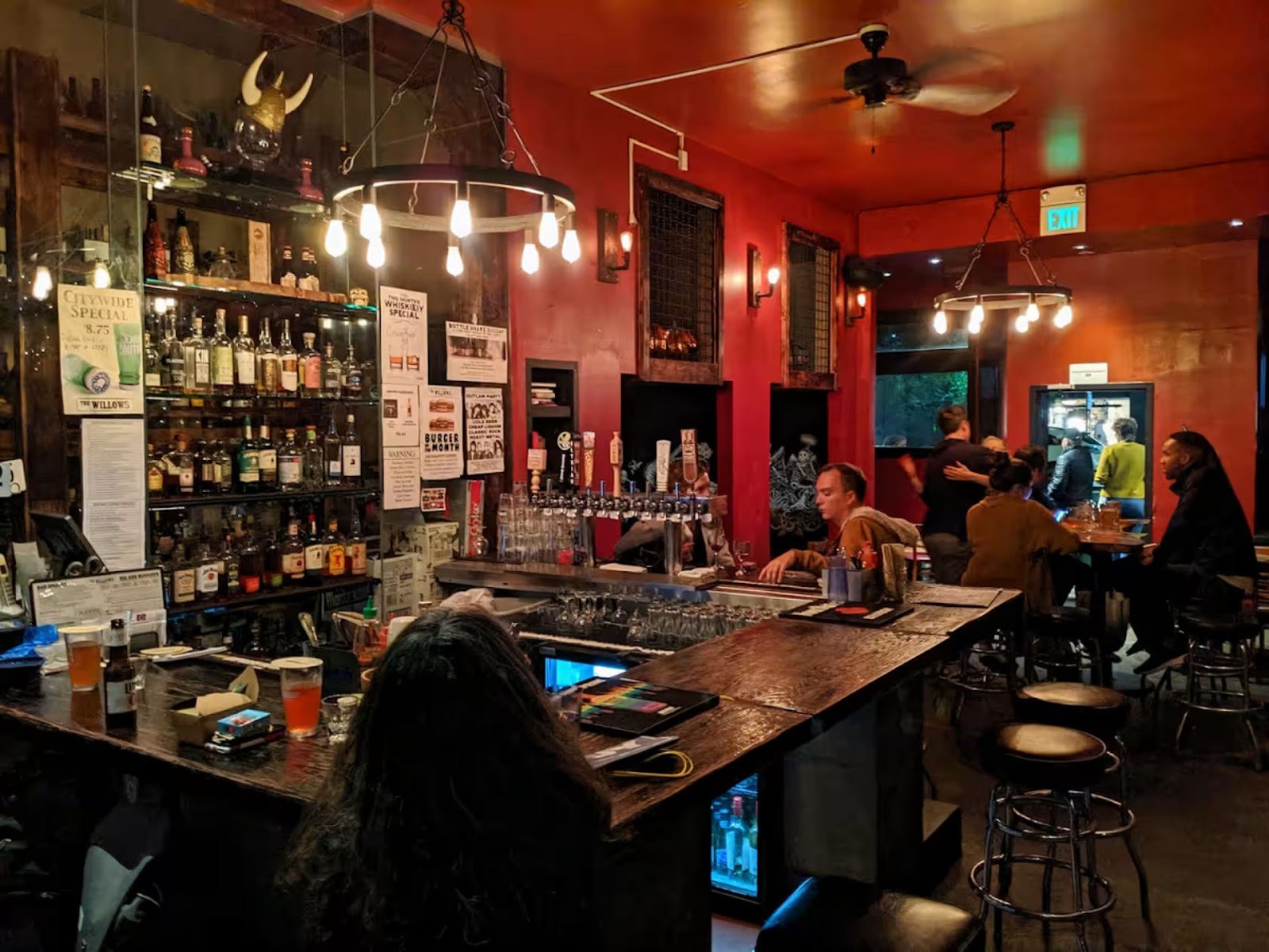 interior bar at the The Willows, San Francisco