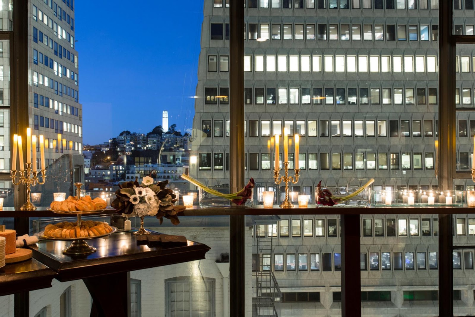 View from within the Amador Club, San Francisco