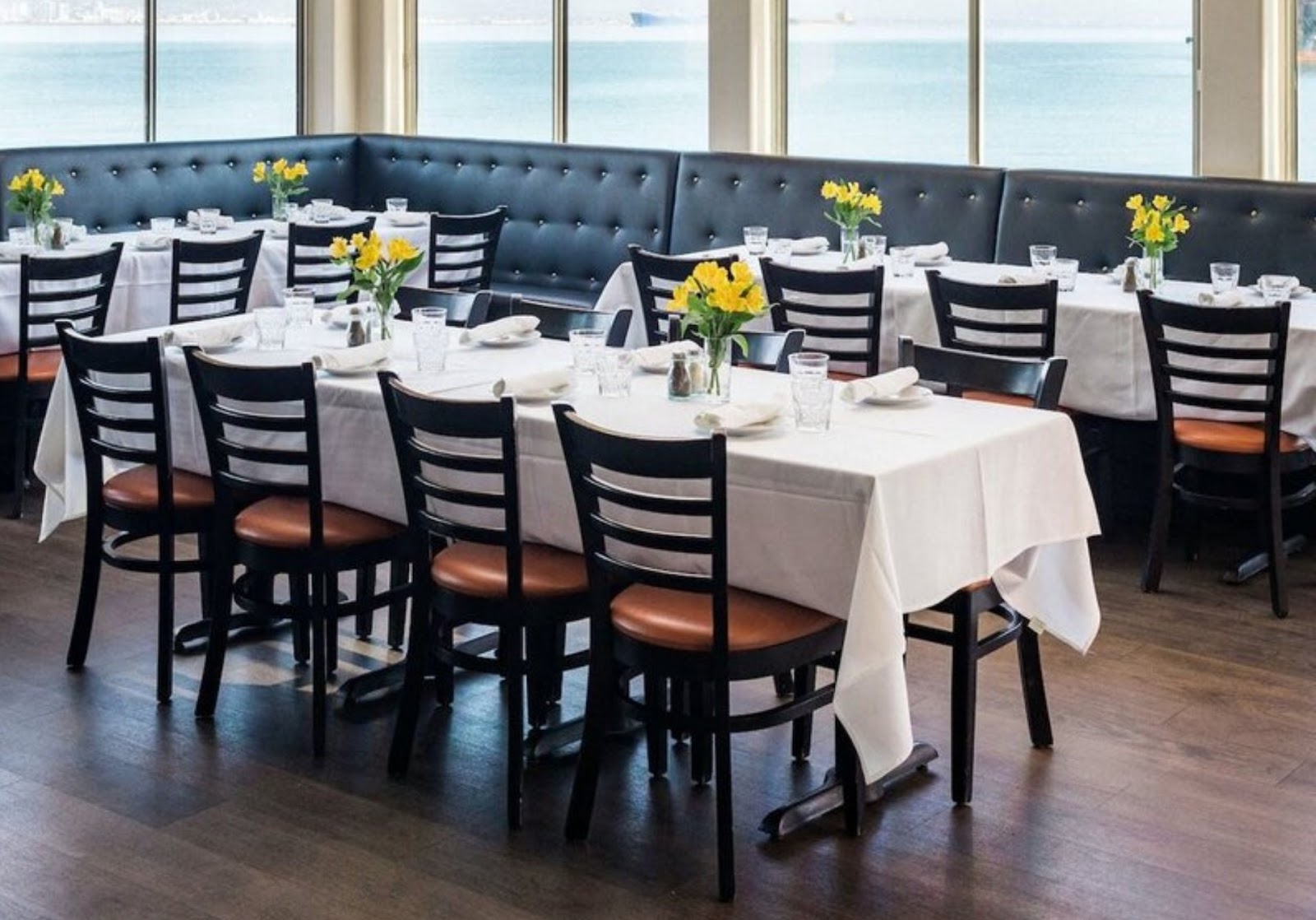 seating at Mission Rock Resort, San Francisco