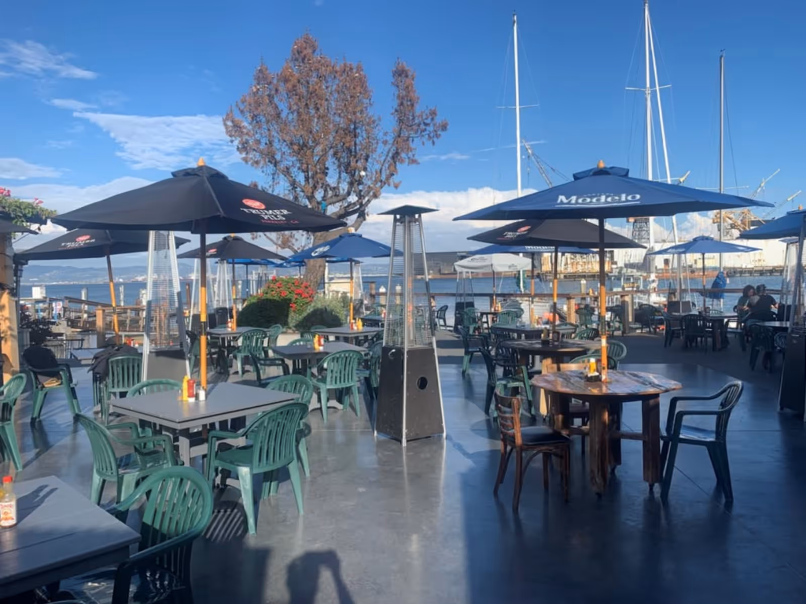 exterior seating at The Ramp, San Francisco